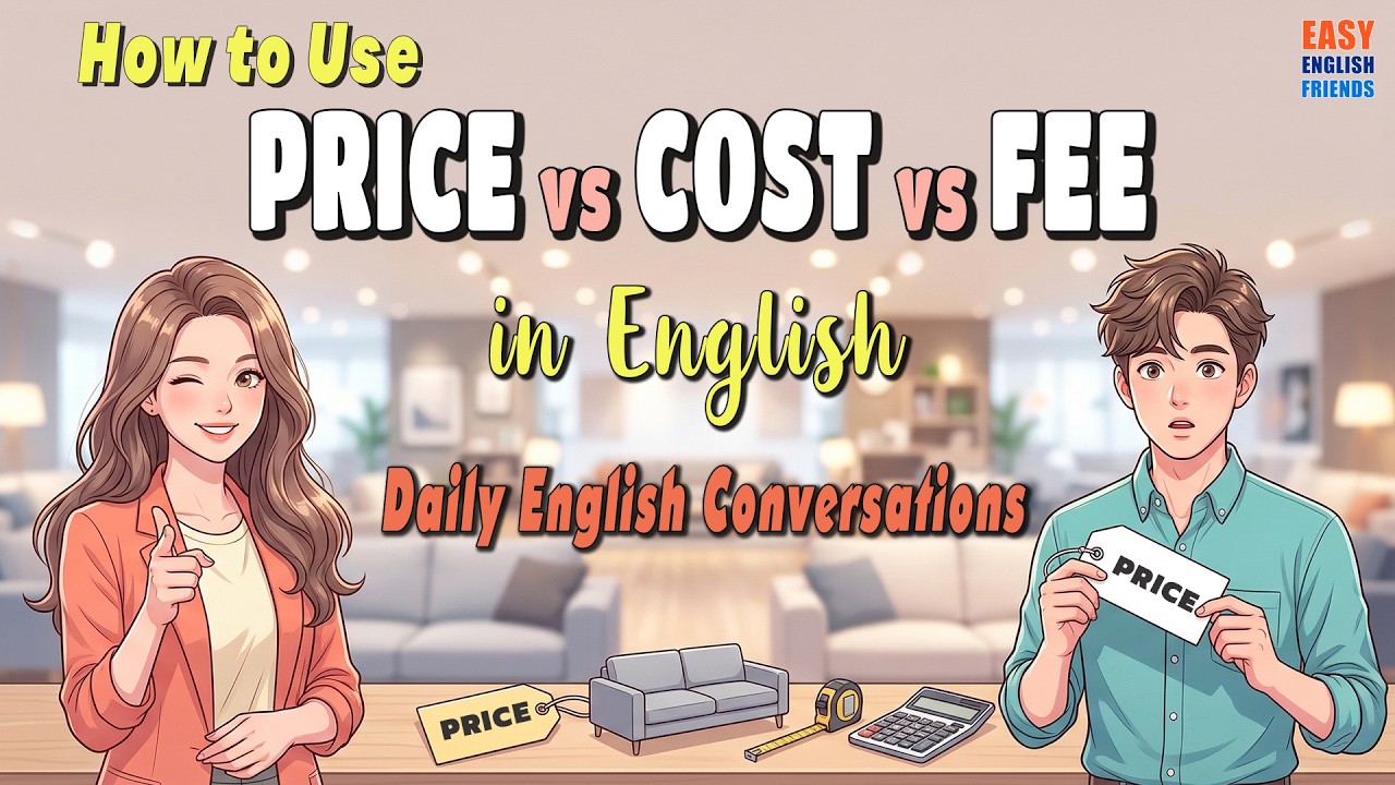 How to Use PRICE vs COST vs FEE in English | Daily English Conversations | English Podcast