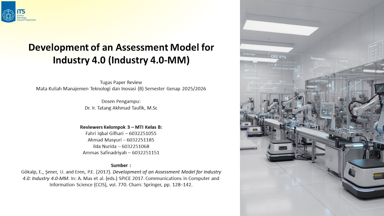 Development of an Assessment Model for Industry 4.0: Industry 4.0-MM