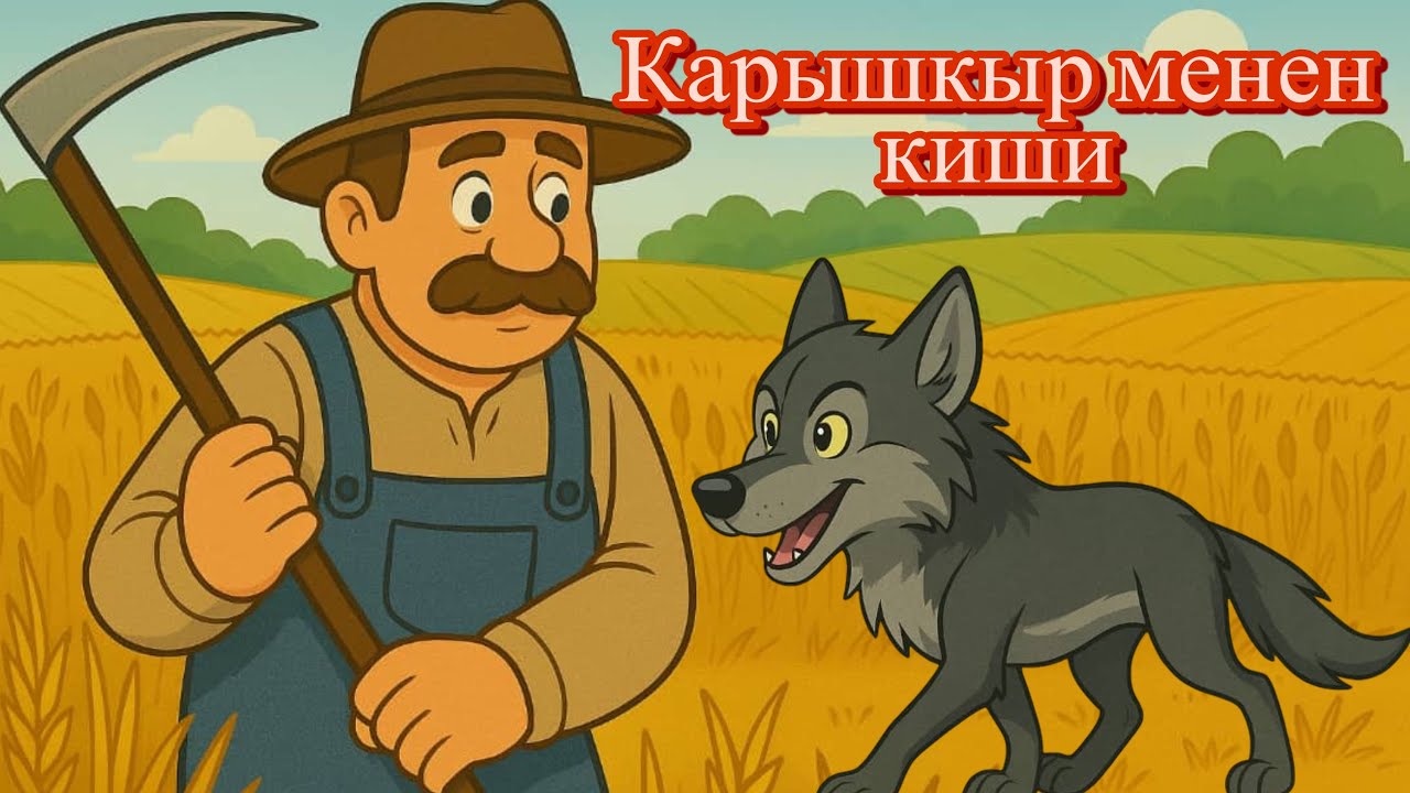 Кыргызча жомок: Карышкыр менен киши| #жомок #балдар #аудиокнига #сенин жомогун