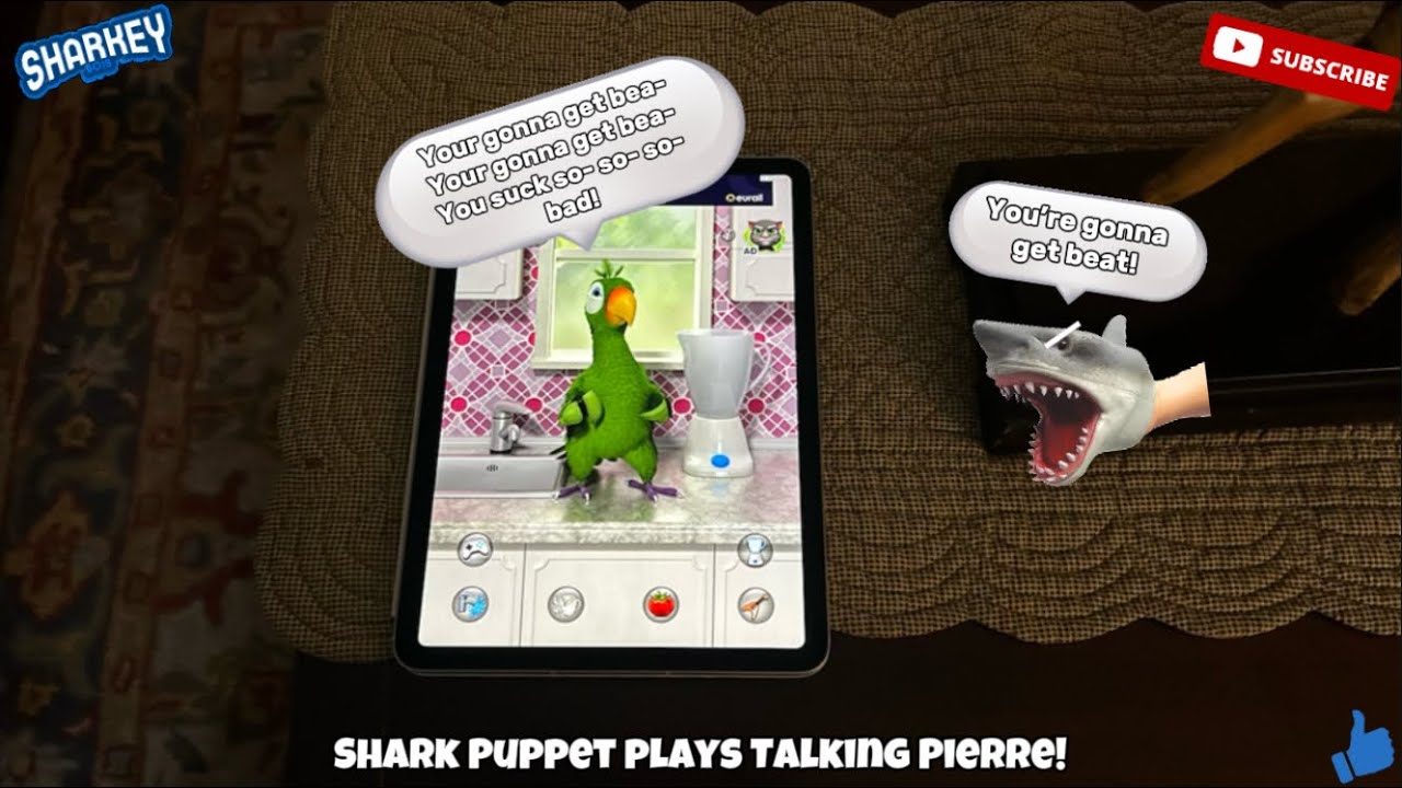 Shark Puppet plays Talking Pierre!