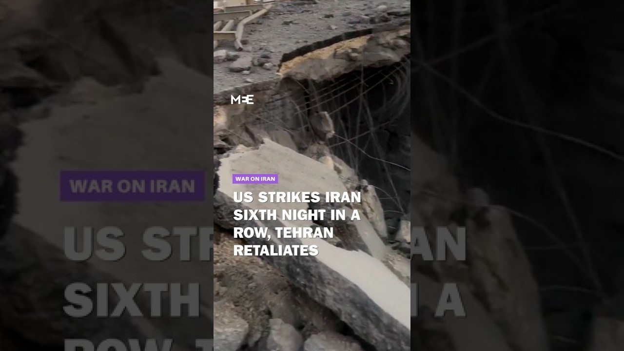 US strikes Iran for sixth consecutive night, Iran retaliates
