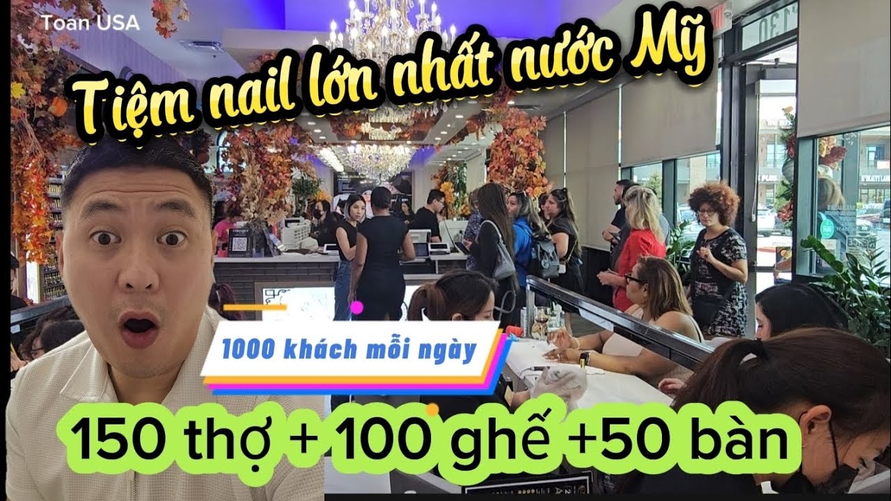 Крупнейший маникюрный салон в Америке | 1000 клиентов в день, 150 сотрудников