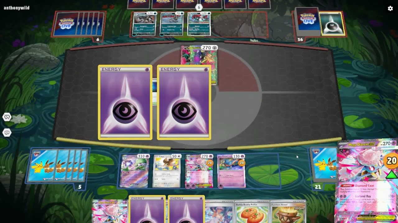 Pokemon tcg live Mega Diancie deck