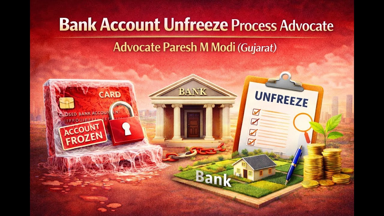 Bank Account Unfreeze Advocate in Gujarat India Cyber crime Lawyer in Gujarat