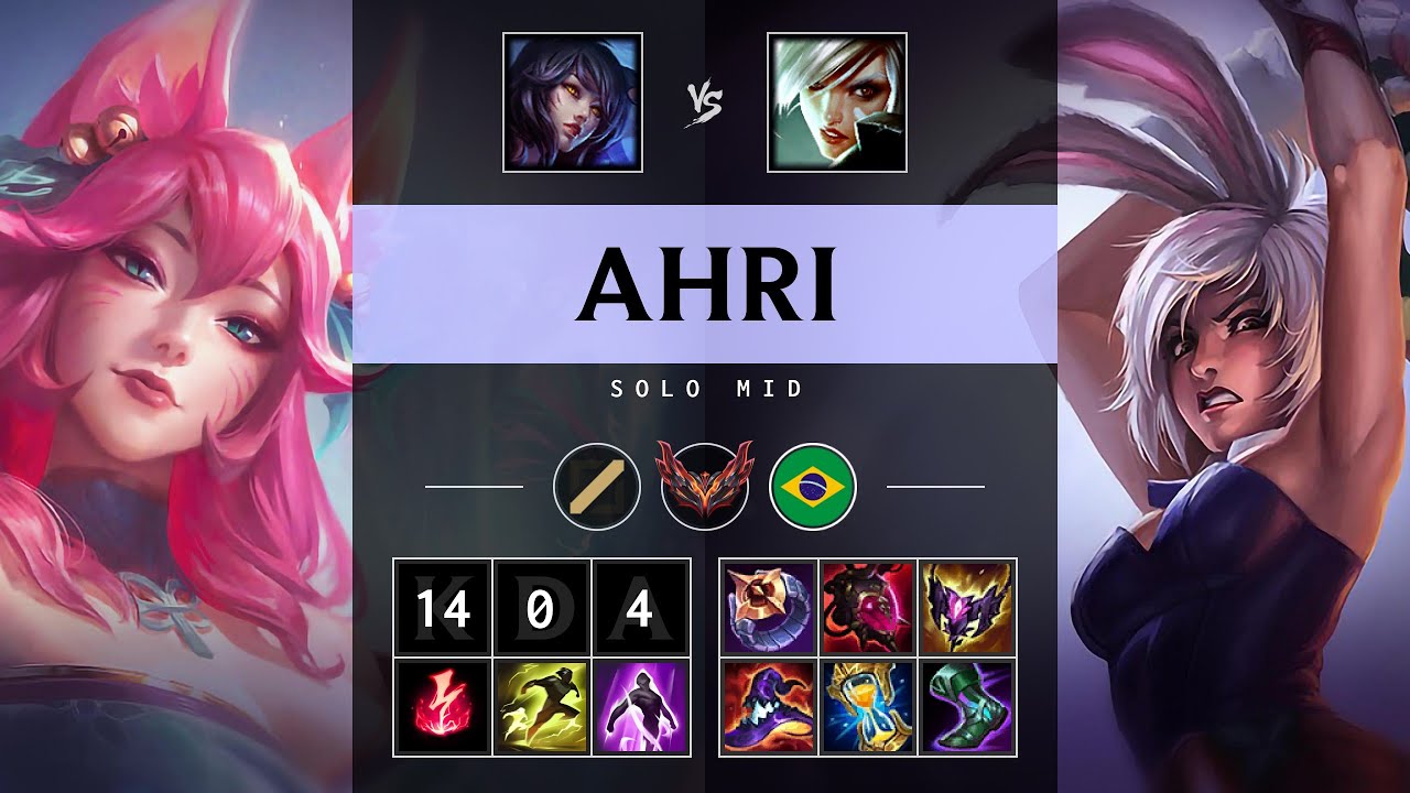 Ahri Mid vs Riven - BR Grandmaster Patch 25.13