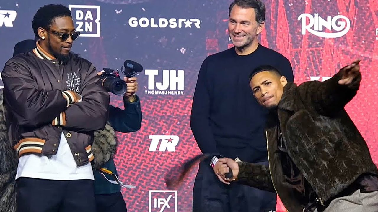Jamaine Ortiz TAUNTS Keyshawn Davis in HEATED FACE OFF at final press conference!
