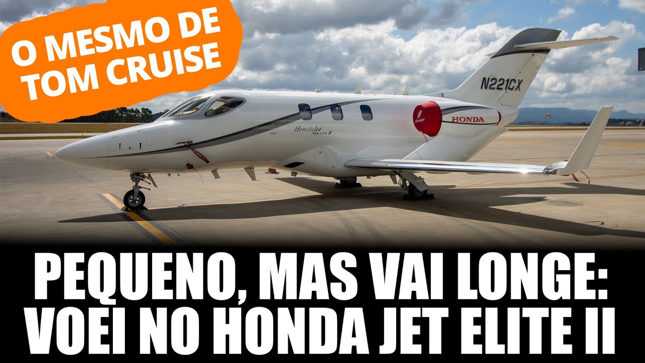 Voei no jato Honda Elite, o mesmo de Tom Cruise