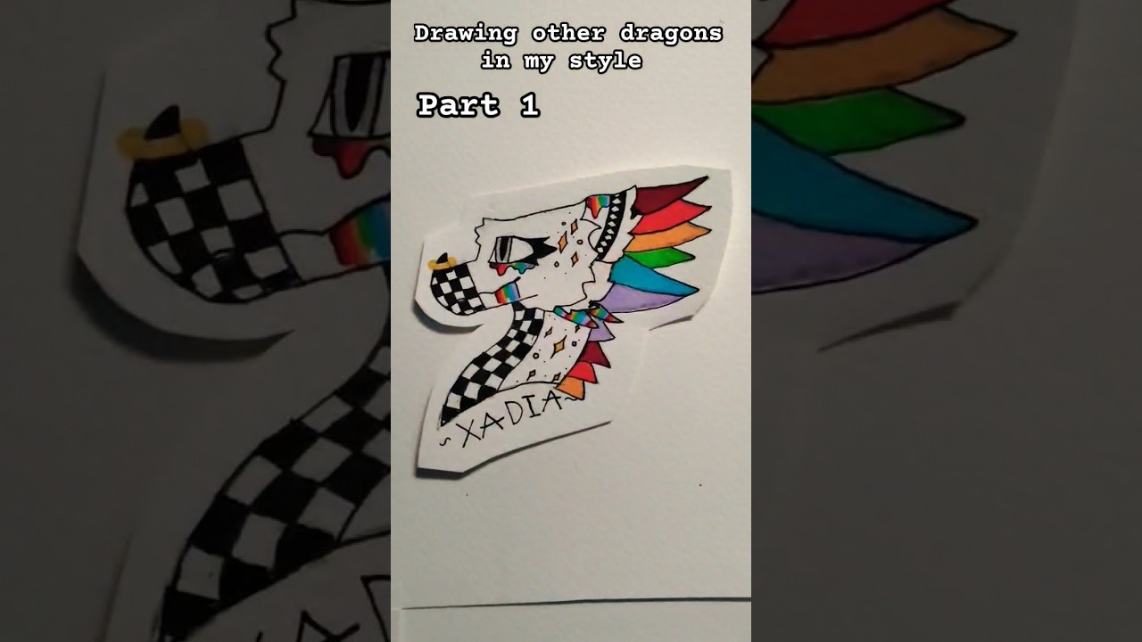 Drawing other dragons in my style @xadia._x383 #paperdragon #dragonpuppet  #dragon #dragonpuppetarmy
