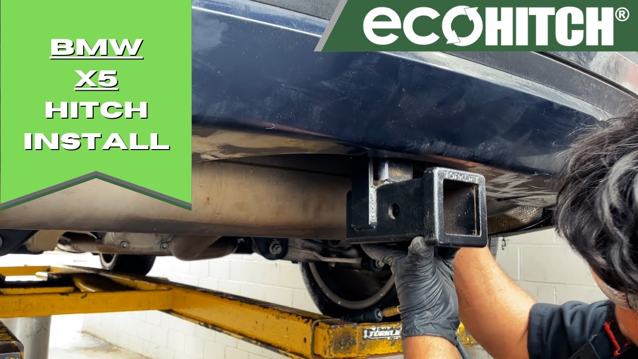 Как установить фаркоп на BMW X5 от EcoHitch® | X7403