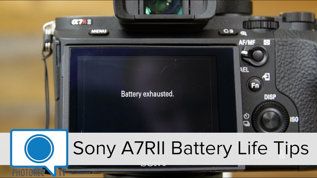 Советы по продлению срока службы аккумулятора — Sony A7RII, Sony A7II, Sony A7s