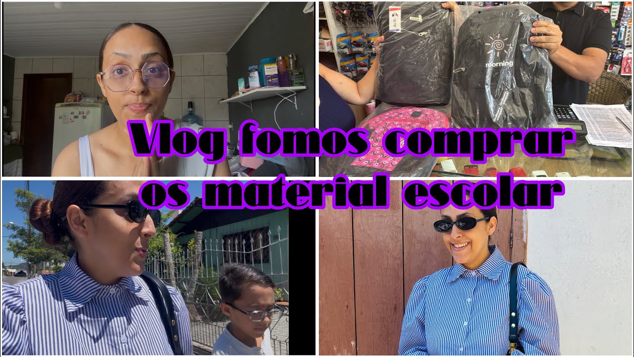 Vlog de alguns dias e escolhendo material escolar 2026 