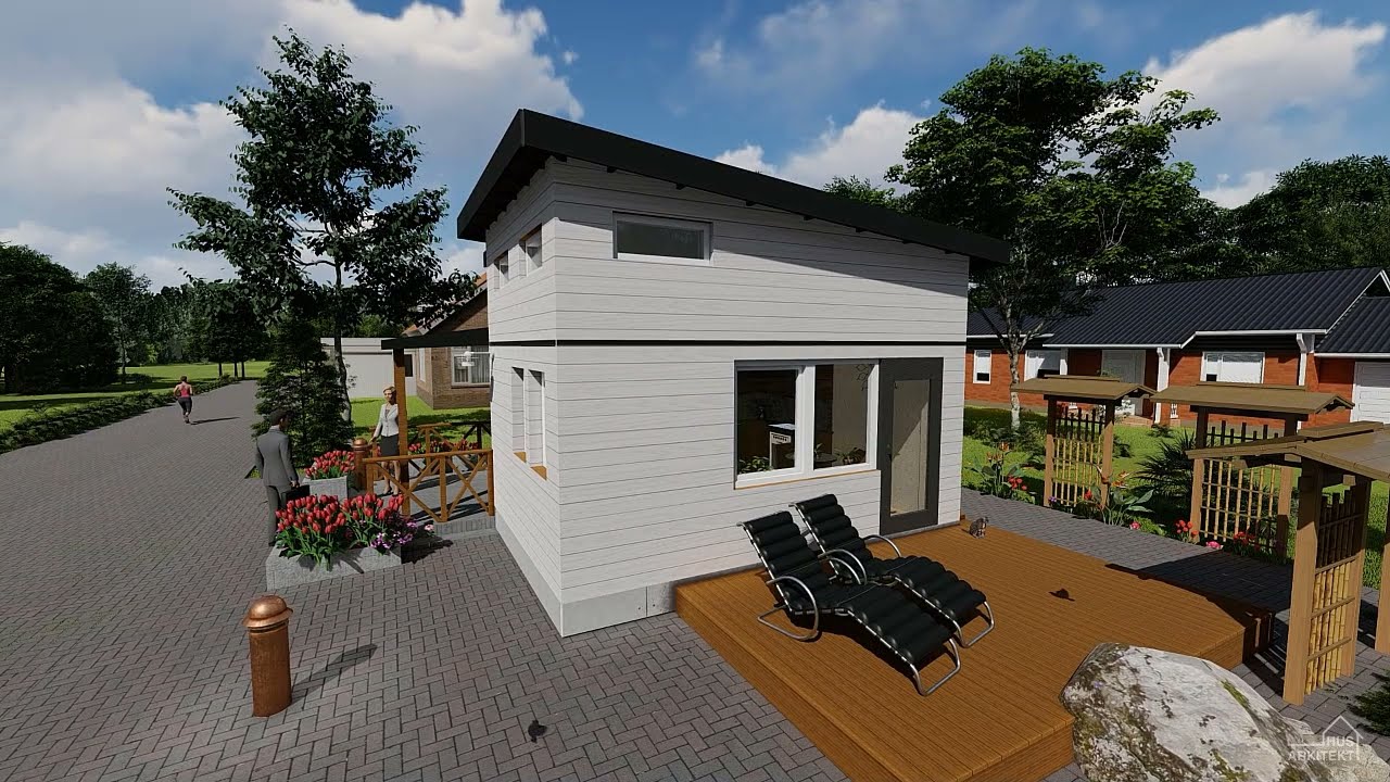 Tiny house - litet och nätt Attefallshus i Sollentuna