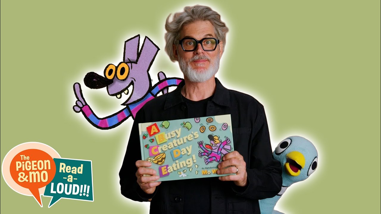 A Busy Creature's Day Eating! | The Pigeon & Mo Read-a-LOUD!!! | Mo Willems Workshop