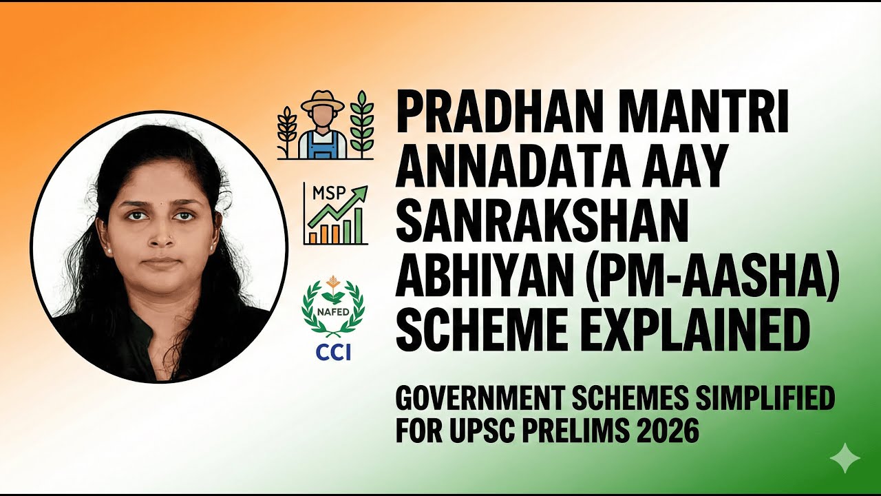 PM-AASHA Scheme Explained | Government Schemes Simplified for UPSC PRELIMS 2026