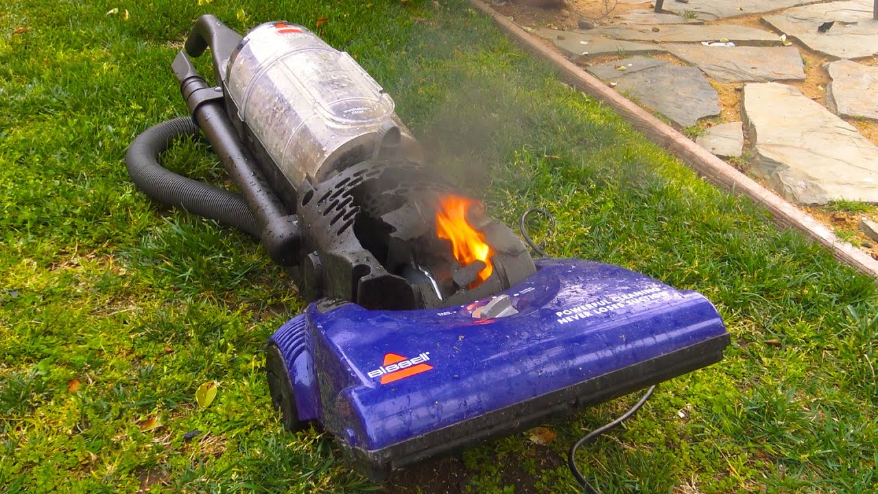Bissell Powerforce Helix Vacuum Destruction with Motor Burnout