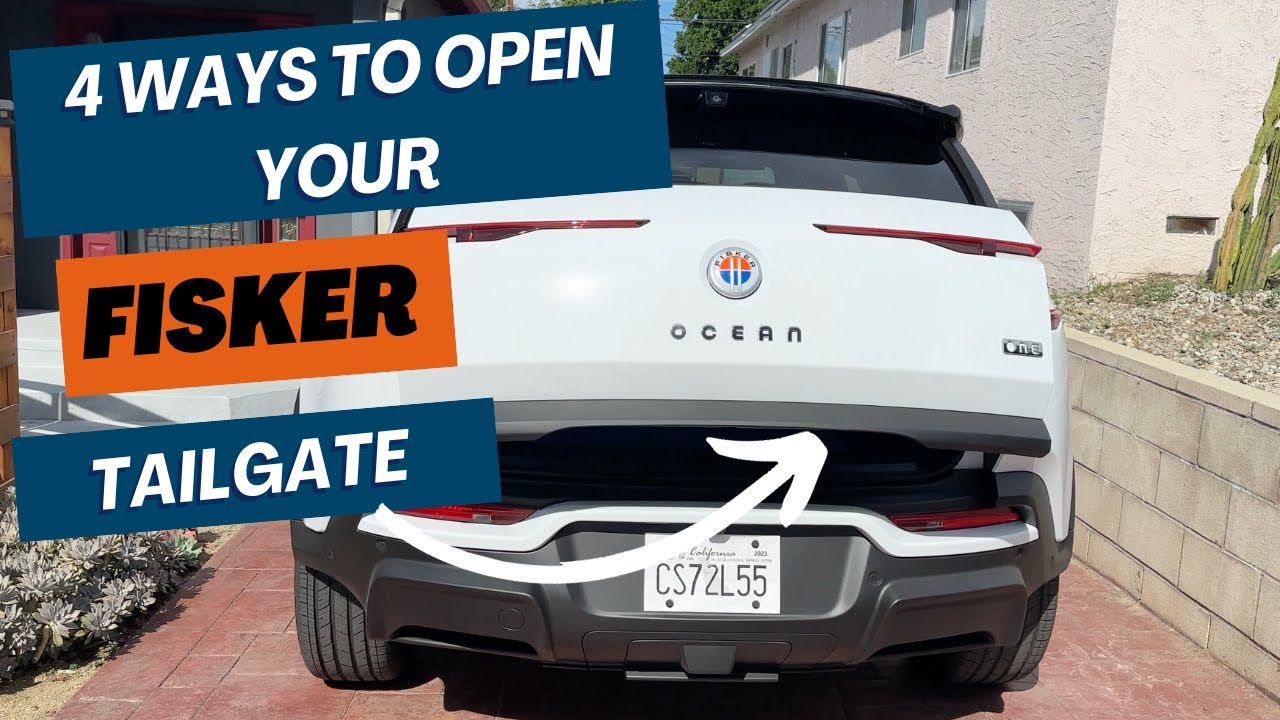 4 Ways to open your Fisker Ocean Trunk
