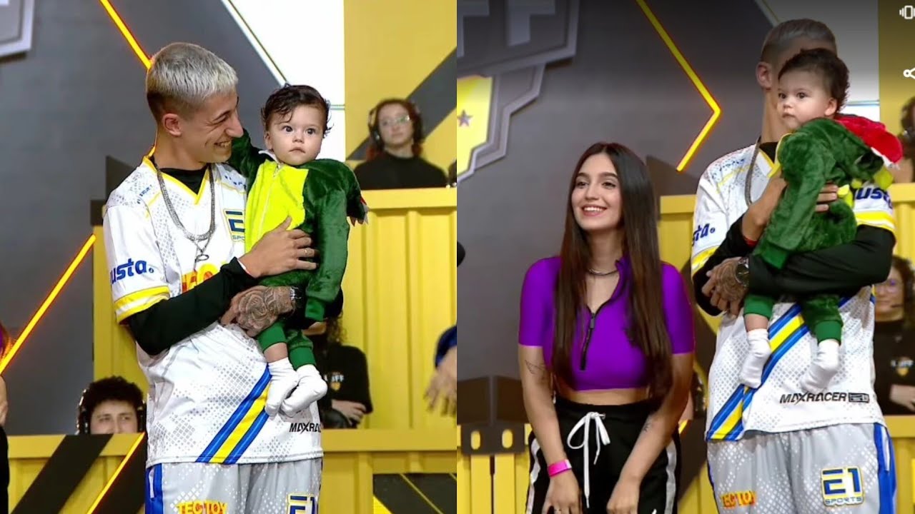 Kauelok e seu filho no palco da lbff