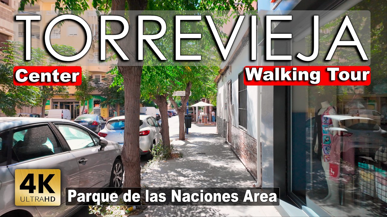 Torrevieja - Center (Parque de las Naciones) 2025 - Spain | Costa Blanca - Walking tour [4k 60fps]