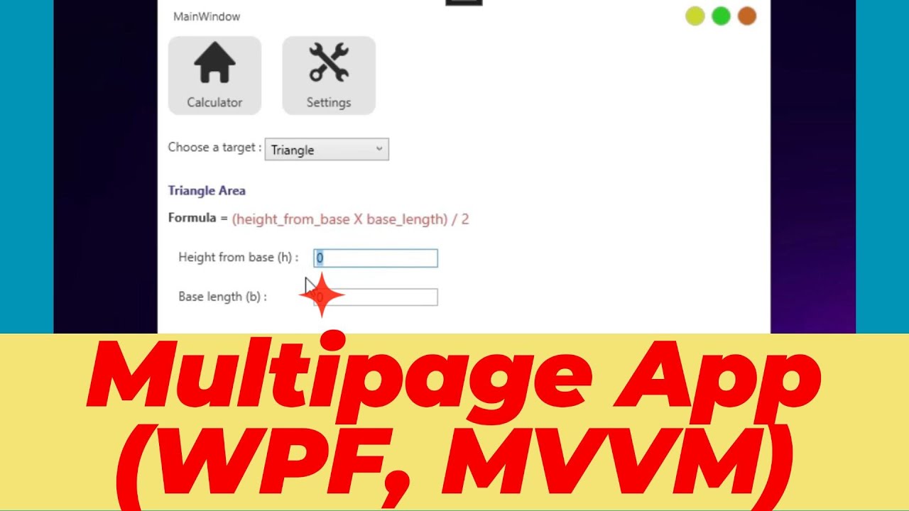 Create a WPF Multipage application | WPF MVVM for beginners