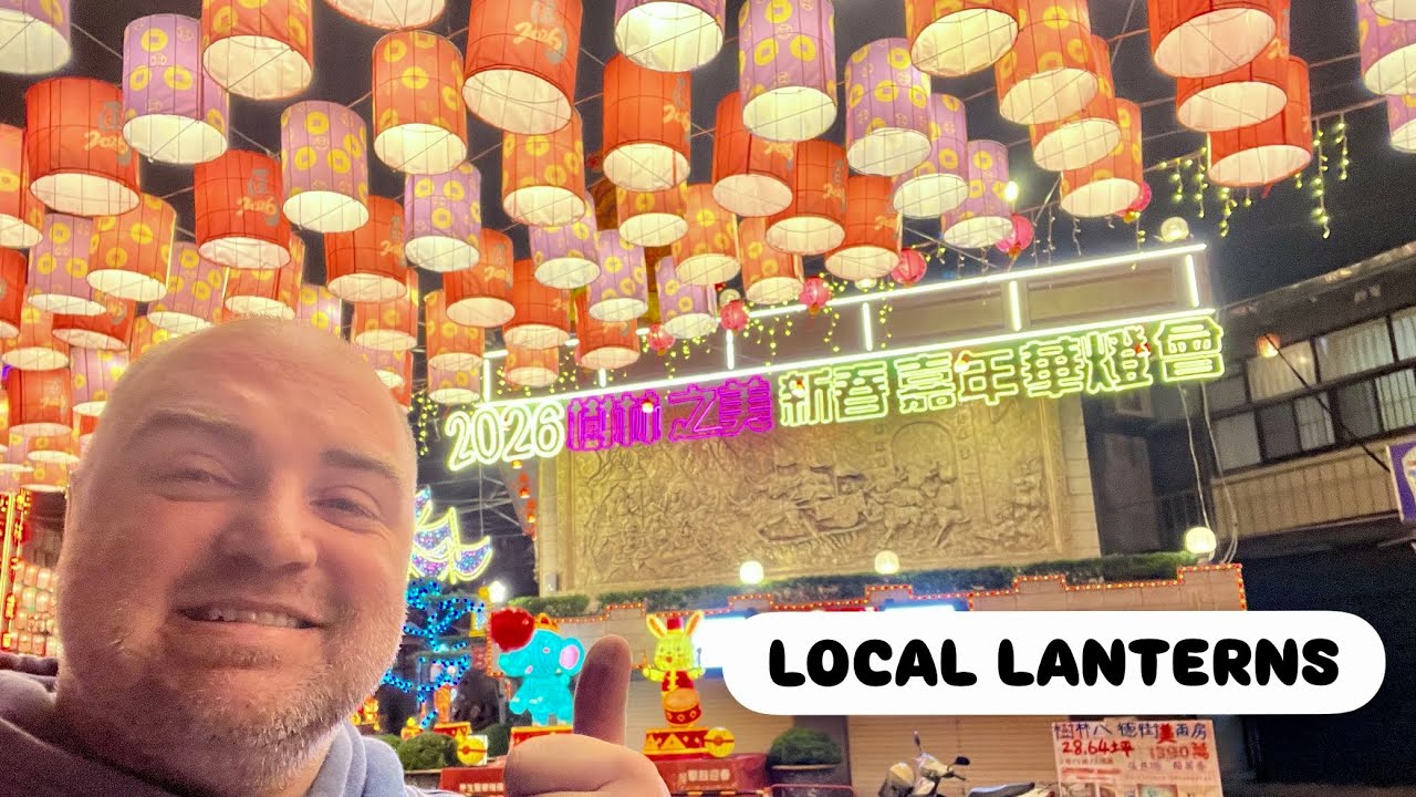 Local Lantern Festival at a Temple in Taipei, Taiwan