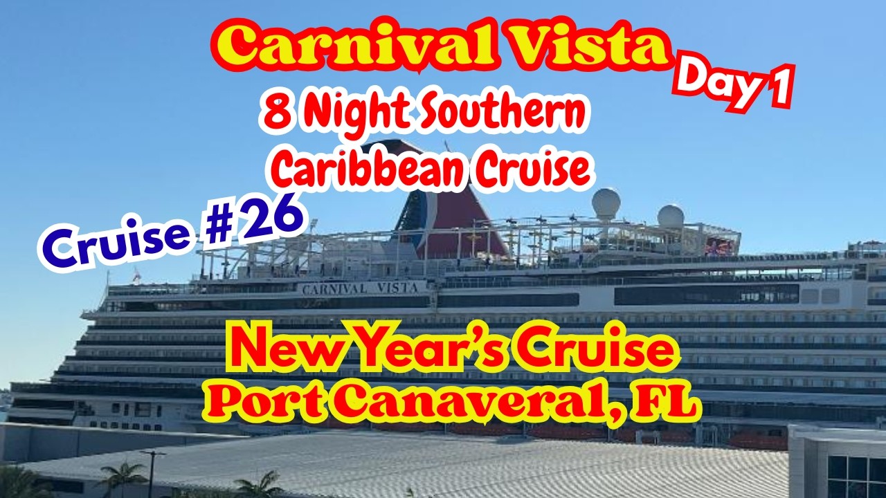 Круиз на лайнере Carnival Vista, День 1: День посадки на борт, Порт Канаверал, Флорида, декабрь 2...