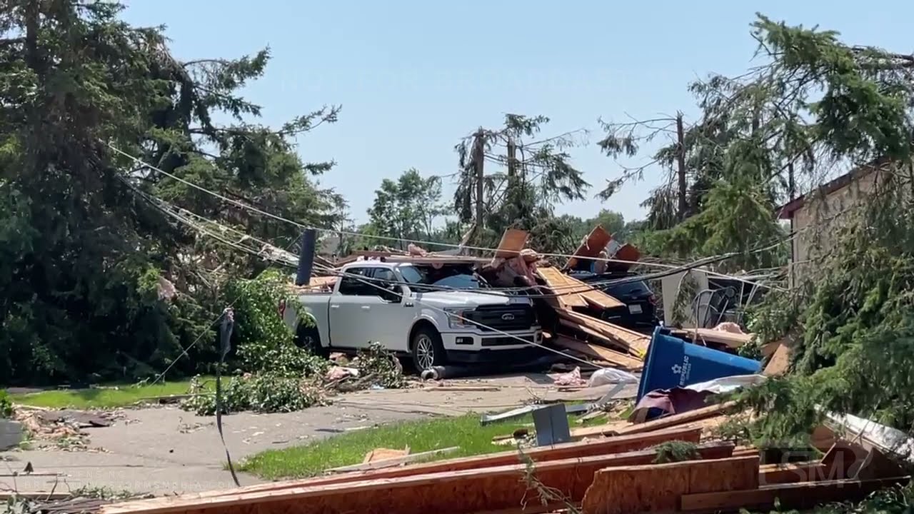 07-25-2021 - White Lake, MI - Tornado Damage - Homes Damaged