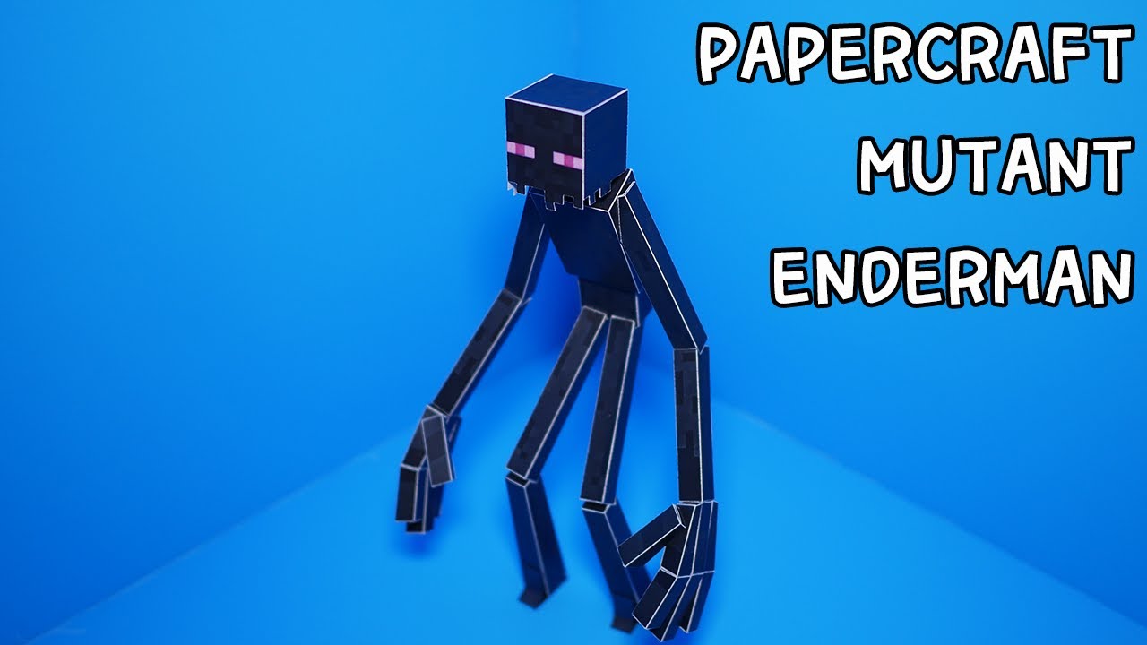 뮤턴트 엔더맨 종이모형 만들기 How to make a Mutant Enderman (Paercraft Minecraft)