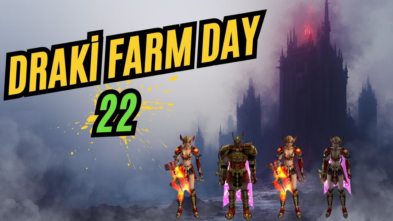 Draki Farm Day #22 / 4 Karakter 12 Tur Draki Tower / JR / #knightonline