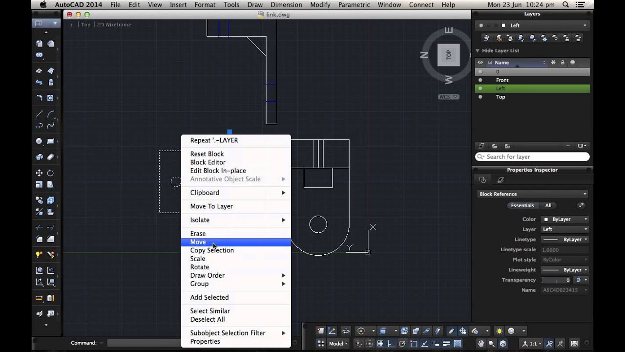 Creating Orthographic Views of a 3D Part with Dimensions on AutoCAD 2014 for MAC