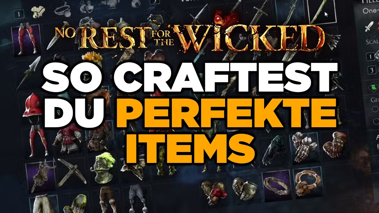 Der ULTIMATIVE BUILD GUIDE f&uuml;r No Rest for the Wicked (Perfektes Gear craften einfach erkl&auml;rt)