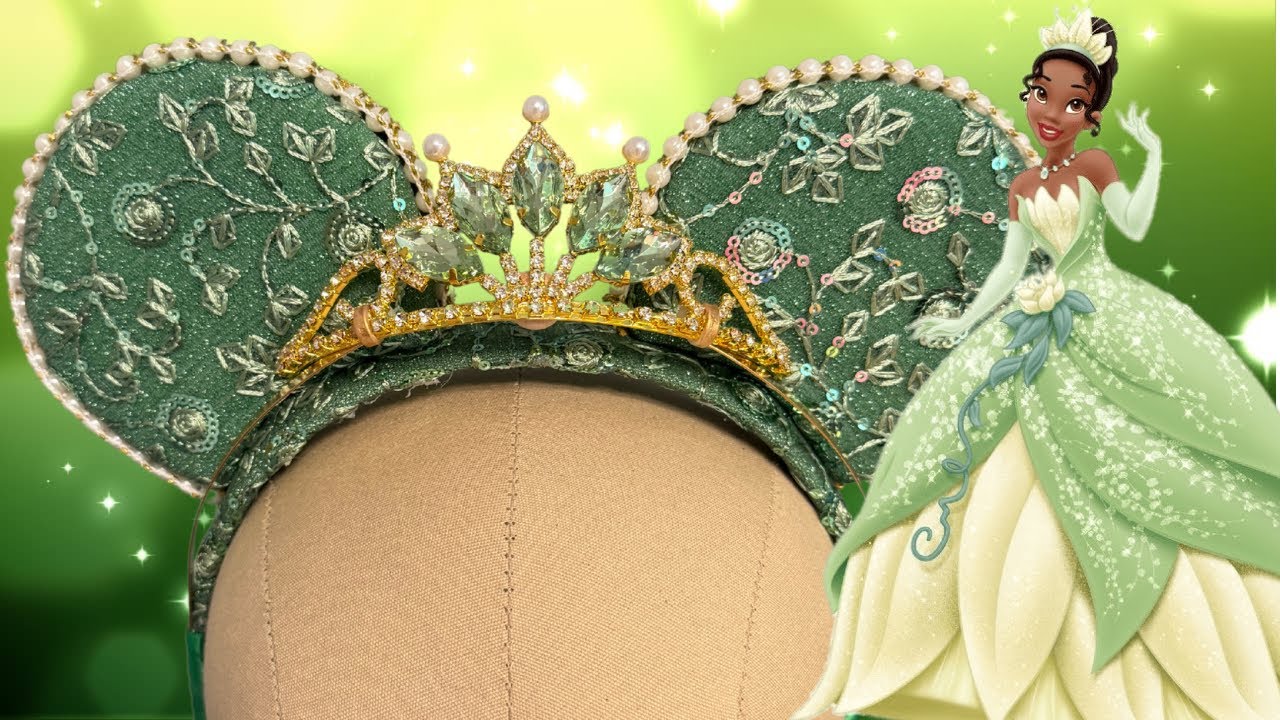 DIY No Sew Tiana Mickey Ears | Bridgeton Tiara Mickey Ears