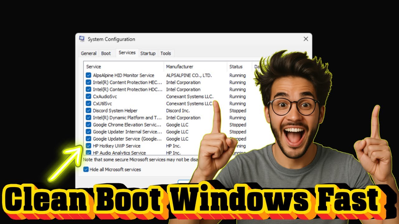 Как выполнить чистую загрузку Windows 11 | Решение проблем с производительностью (2025)