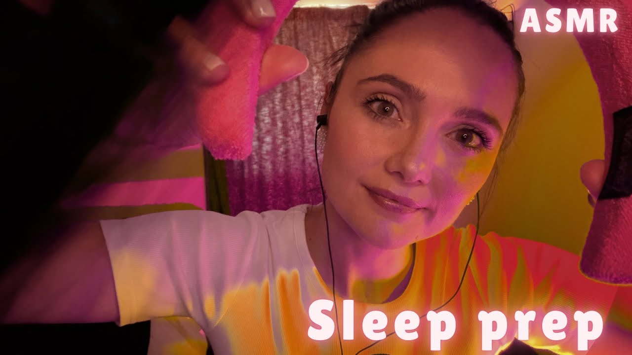 ASMR Pampering you to sleep - Hair brushing, makeup, cleansing.