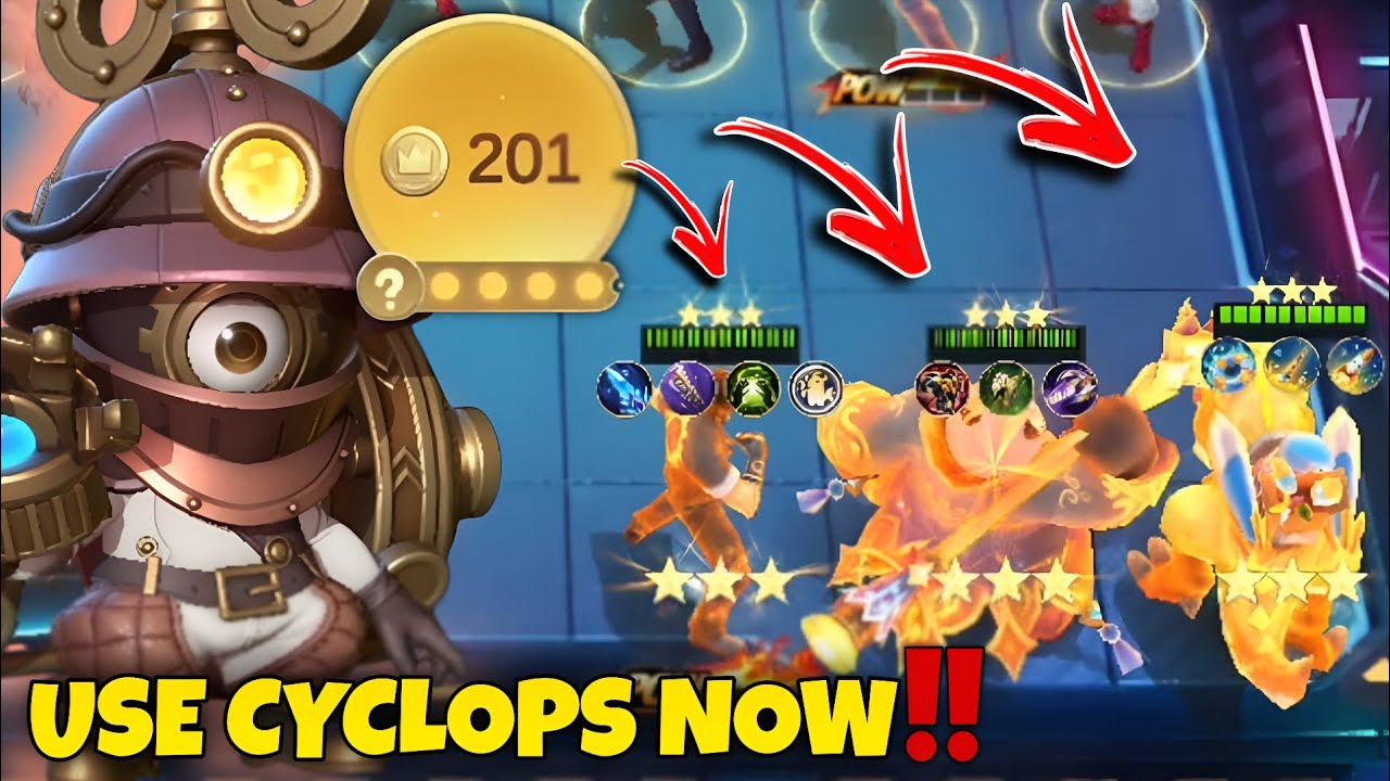 IF YOU WANT GOLD THEN USE CYCLOPS!! | CYCLOPS MCGG MAGIC CHESS GOGO 