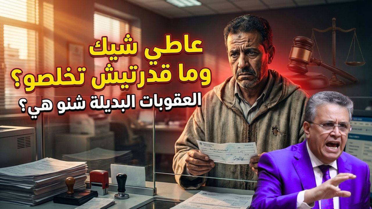 🔥 شيك بدون رصيد فالمغرب: واش غادي للحبس ولا كاين حل قانوني جديد؟