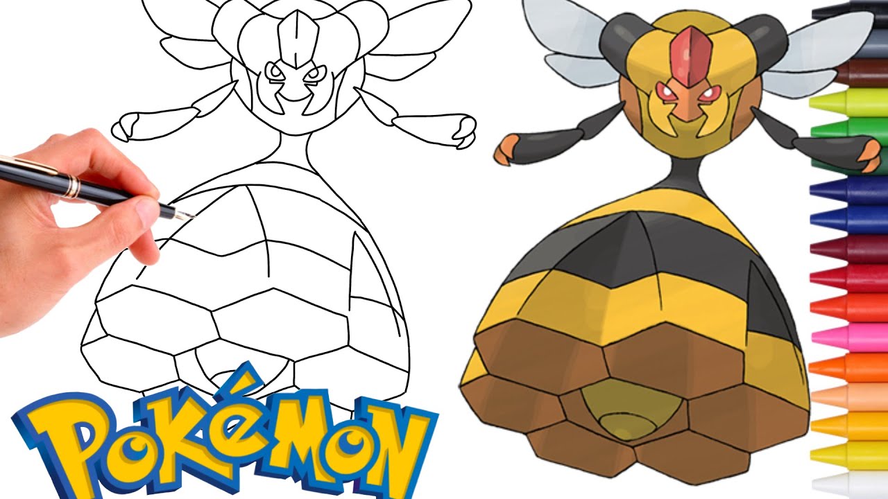 Como Desenhar o POK&Eacute;MON VESPIQUEN ! #416 | Gera&ccedil;&atilde;o 4