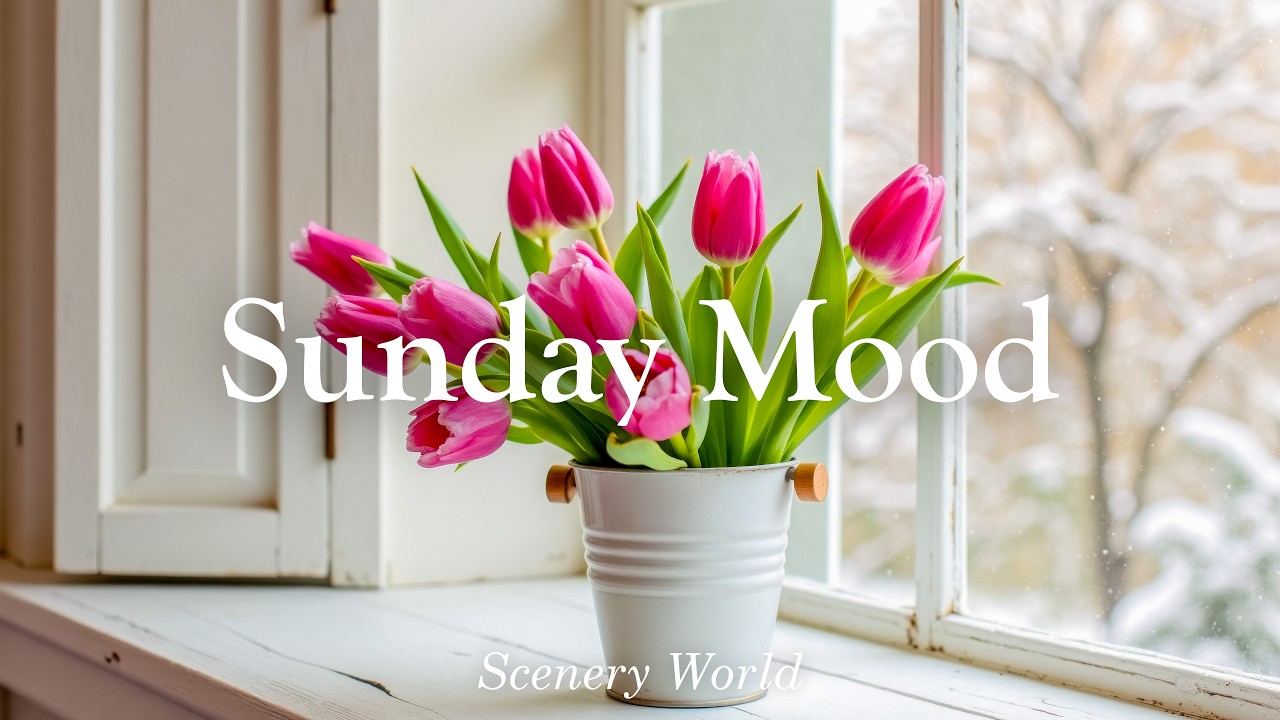눈 오는 날 창가에서 듣는 잔잔한 힐링 피아노 - Sunday Mood | Scenery World