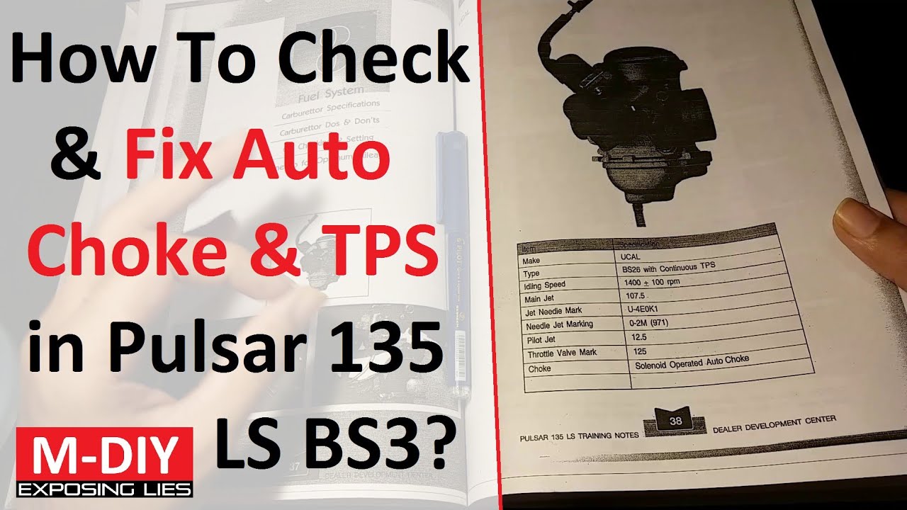 How To Check & Fix Auto Choke & TPS In Pulsar 135 LS BS3