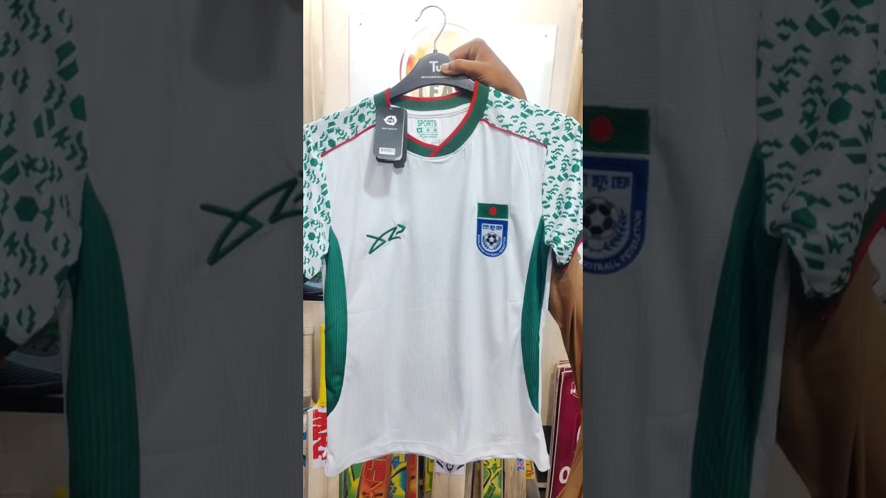 Bangladesh Football Home Kit🇧🇩🤍#bangladesh #bff #football #kit #jersey #fanfavejerseys #hamza #bd