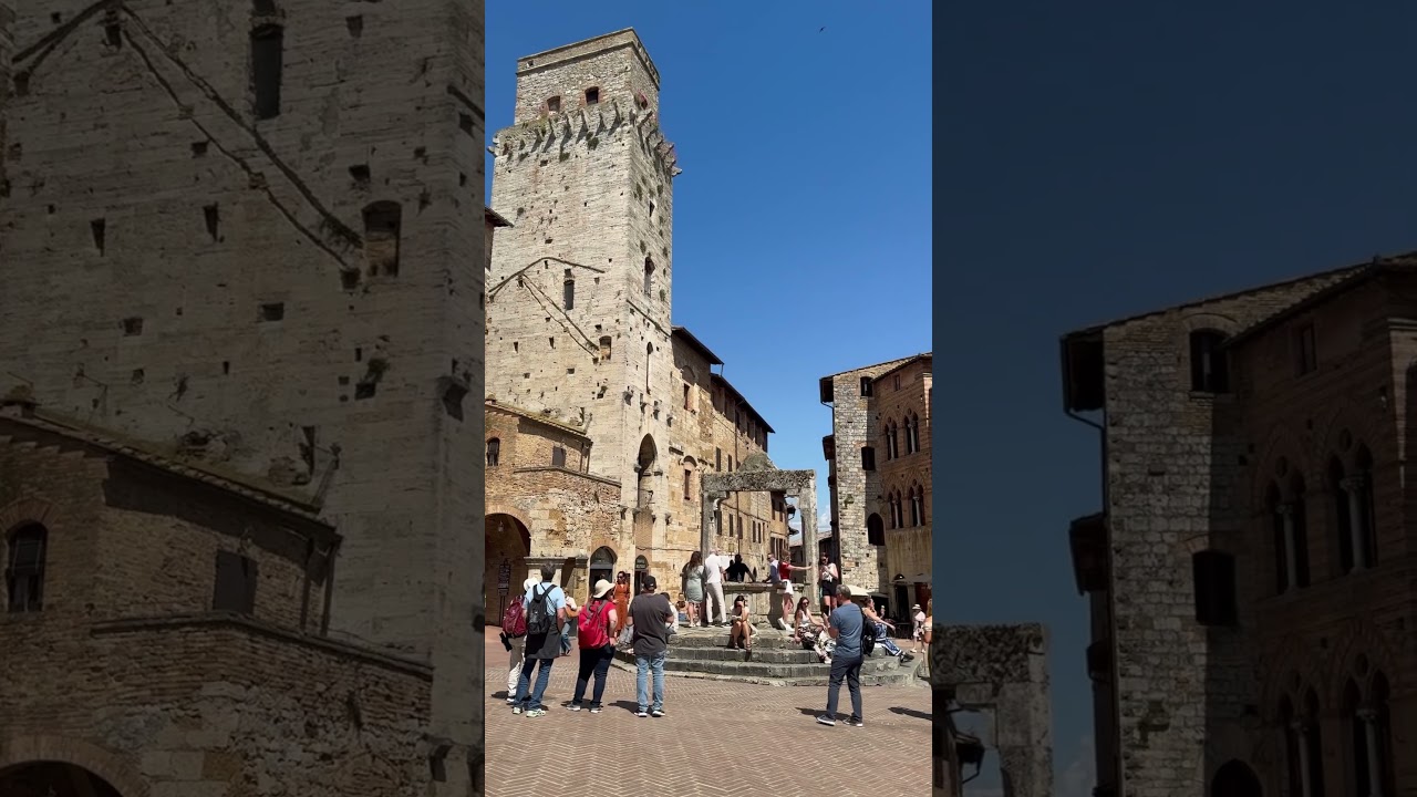 Piazza Della Cisterna in San Gimignano