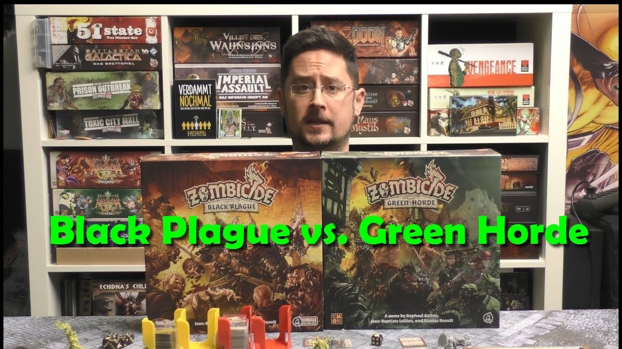Vergleich Zombicide Green Horde mit Black Plague - Brettspiele