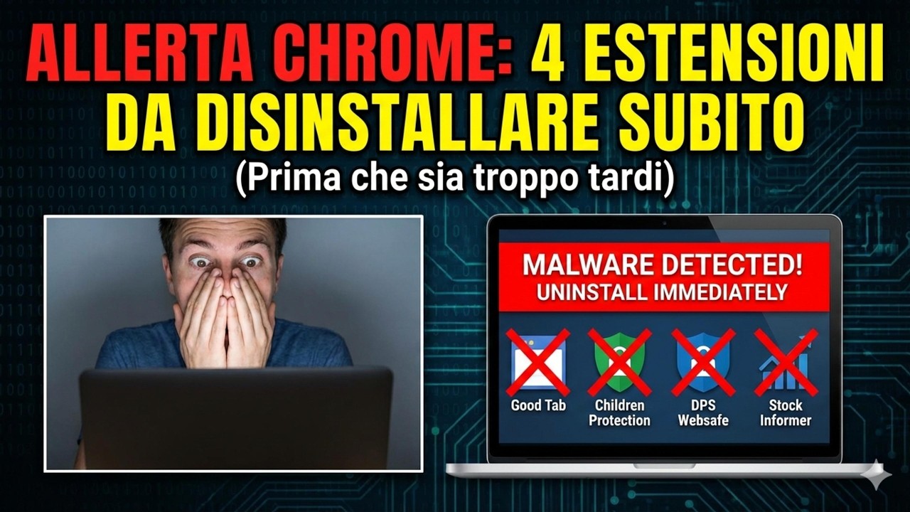 Allerta Chrome: 4 Estensioni da Disinstallare Subito!!! (Prima che sia troppo tardi)