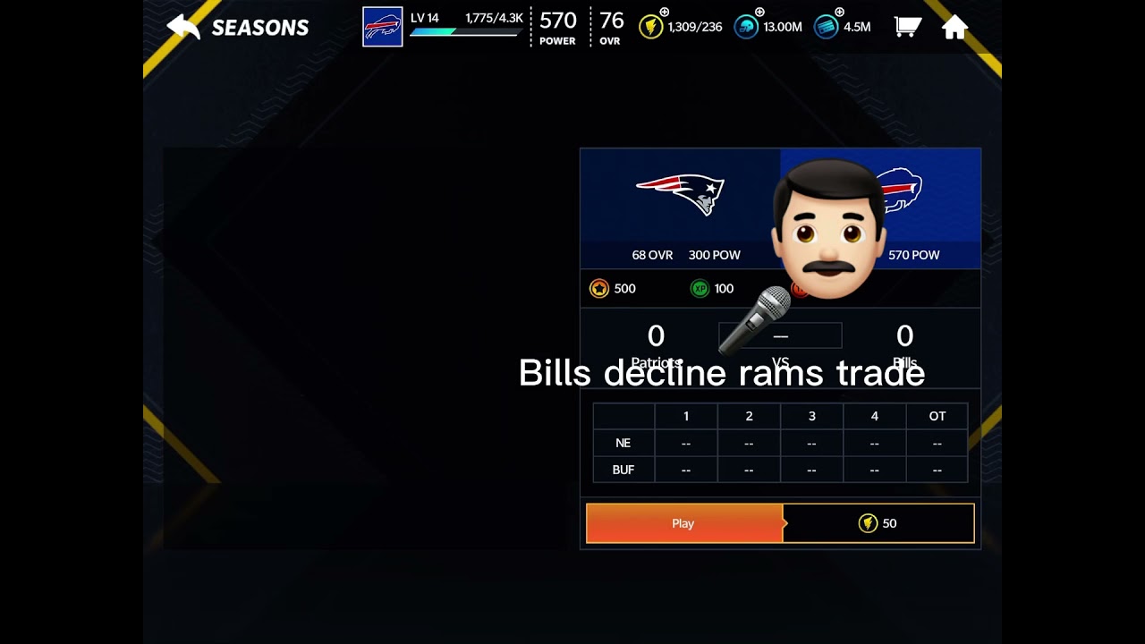 Breaking madden 21 mobile news bills decline rams trade