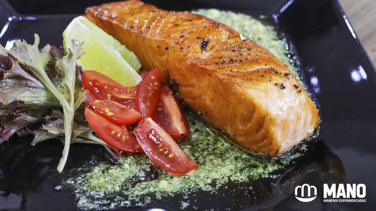 Picadinho - Salmão ao Molho Pesto