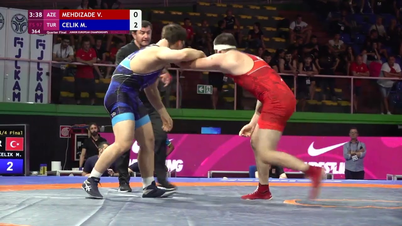 1/4 FS - 97 kg: V. MEHDIZADE (AZE) v. M. CELIK (TUR)