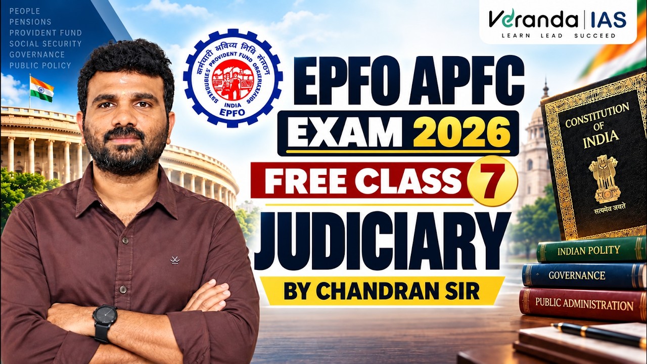 UPSC EPFO APFC Exam 2026 | Class 7 | Veranda IAS