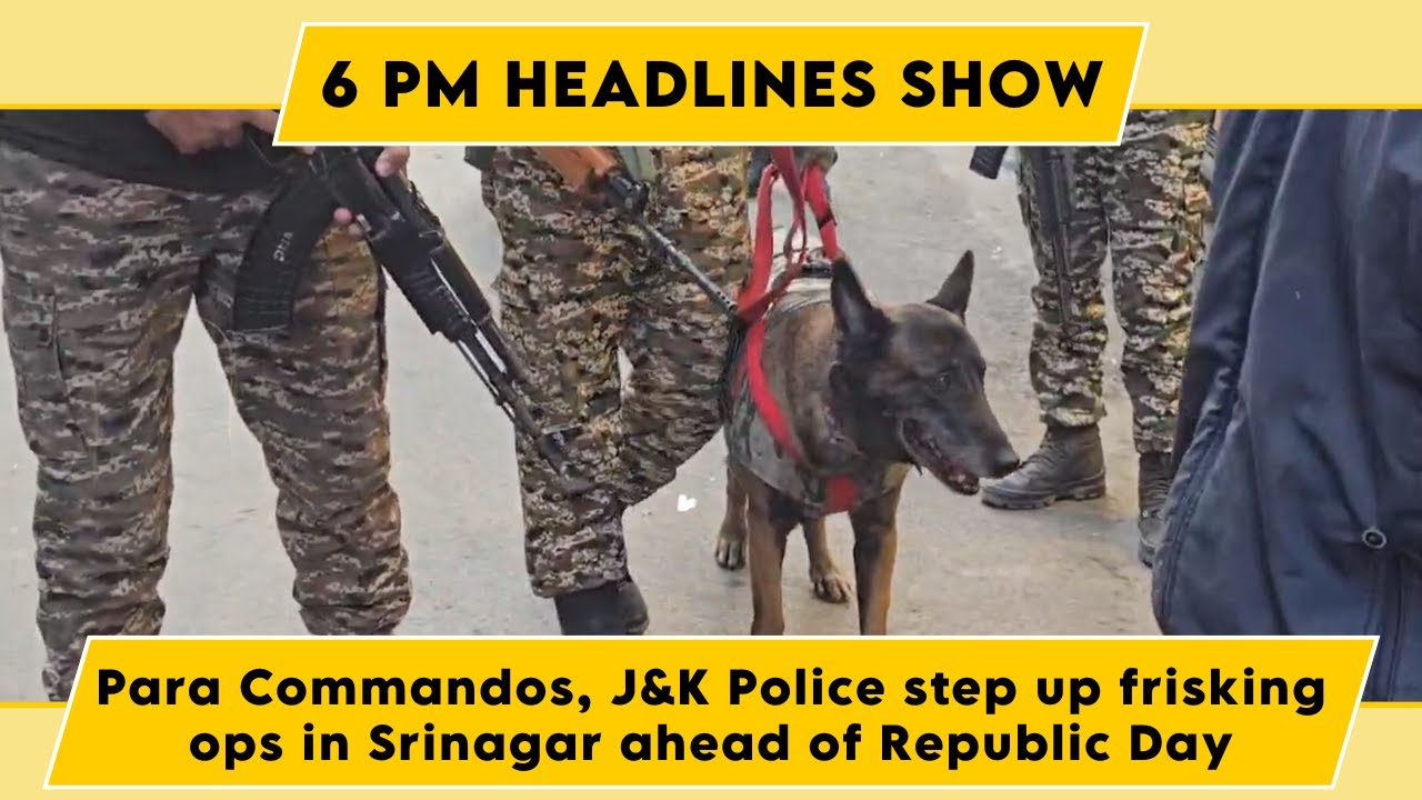 Watch: Para Commandos, J&K Police step up frisking ops in Srinagar ahead of Republic Day