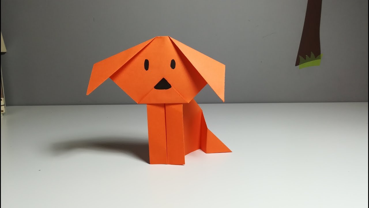 COMO HACER UN PERRITO DE PAPEL FÁCIL Y RÁPIDO