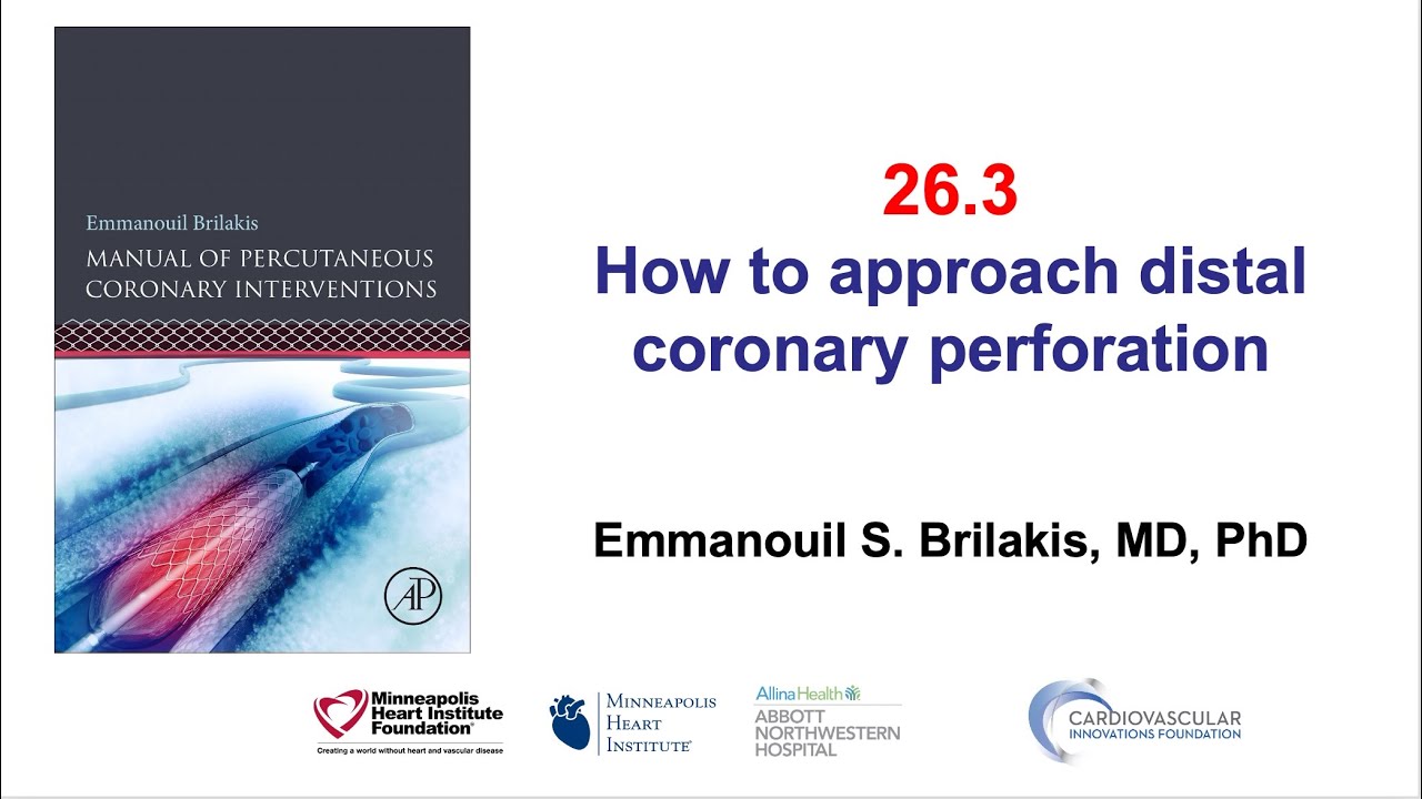 26.3 Manual of PCI - Distal vessel perforation