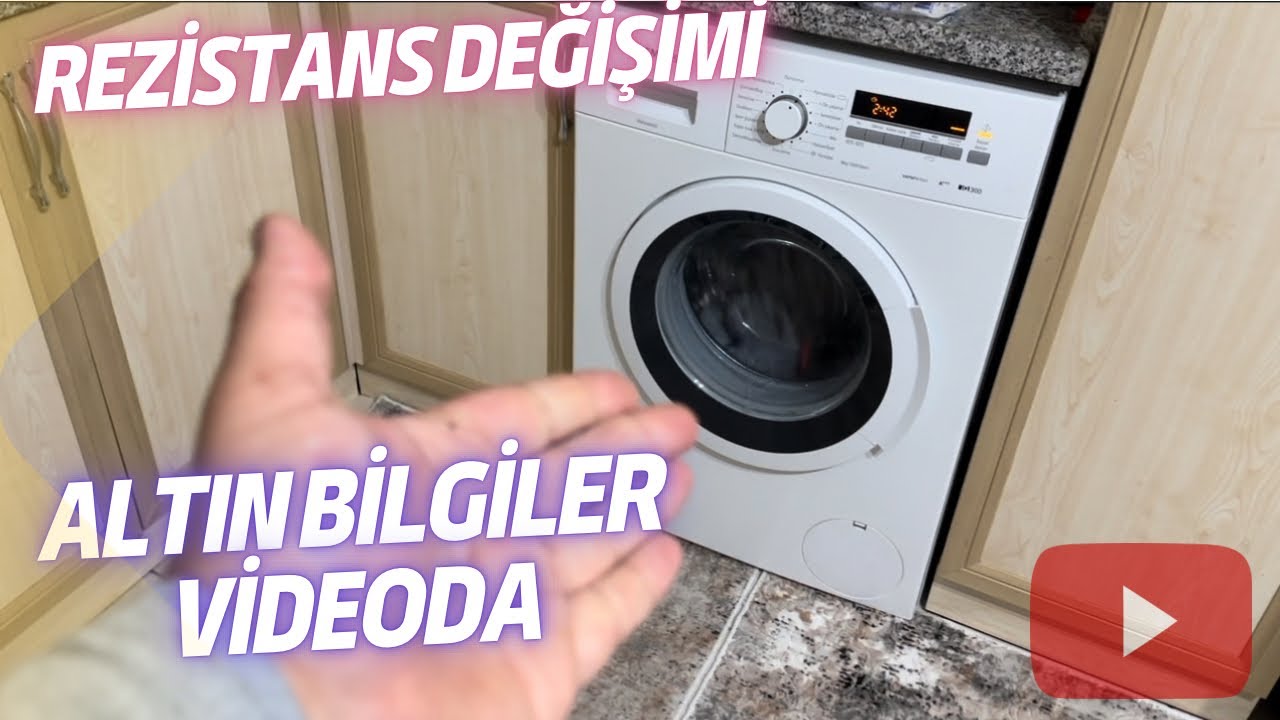 Siemens Çamaşır Makinası Rezistans Değişimi | Bu Videoyu İzlemeden Rezistans Değiştirme